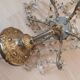 Brass chandelier