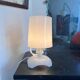 Small bedside lamp ribbon 60s 70s