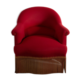 Fauteuil crapaud rouge