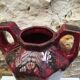 Vase barbotine Vierzon Louis Gueule