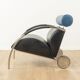Fauteuil en chrome et cuir Zyklus par Peter Maly pour COR, 1984