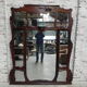 Large mahogany Art Nouveau mirror 178x220cm