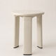 Vintage 70s white design stool TA-TAY made in Spain