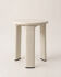 Vintage 70s white design stool TA-TAY made in Spain