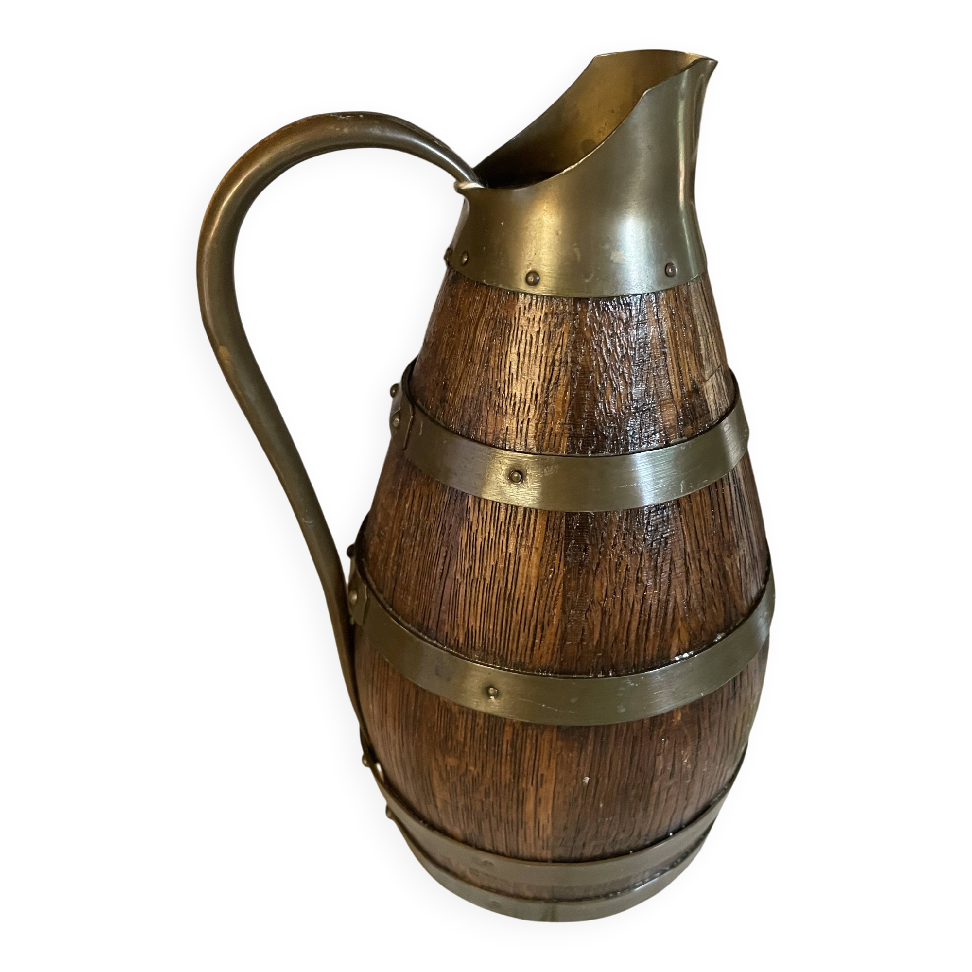 Antique pitcher signed Gérard Lafitte – Best Craftsman of France – restored