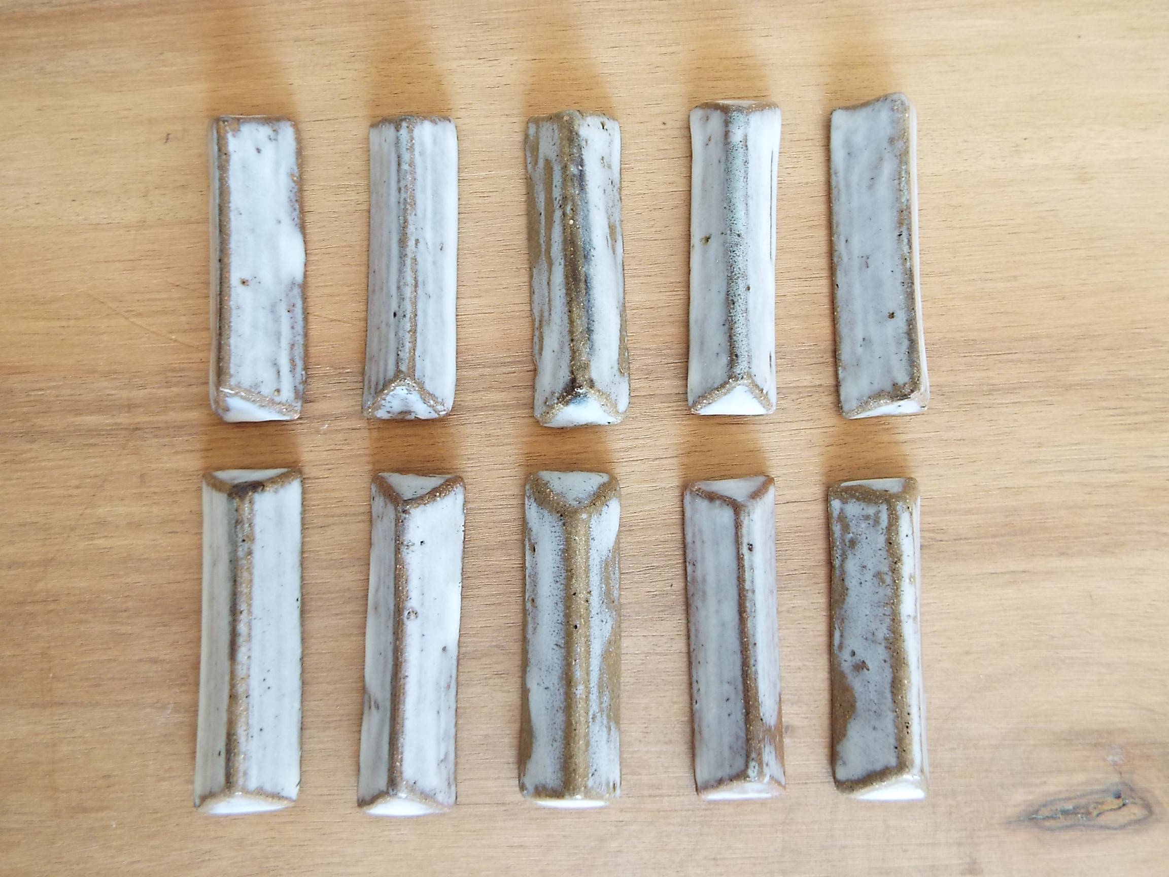 10 stoneware knife doors