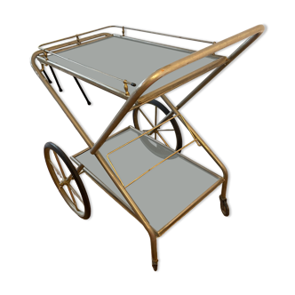 Folding rolling service trolley