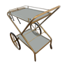 Folding rolling service trolley