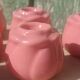 Rose button candle holders set of 6