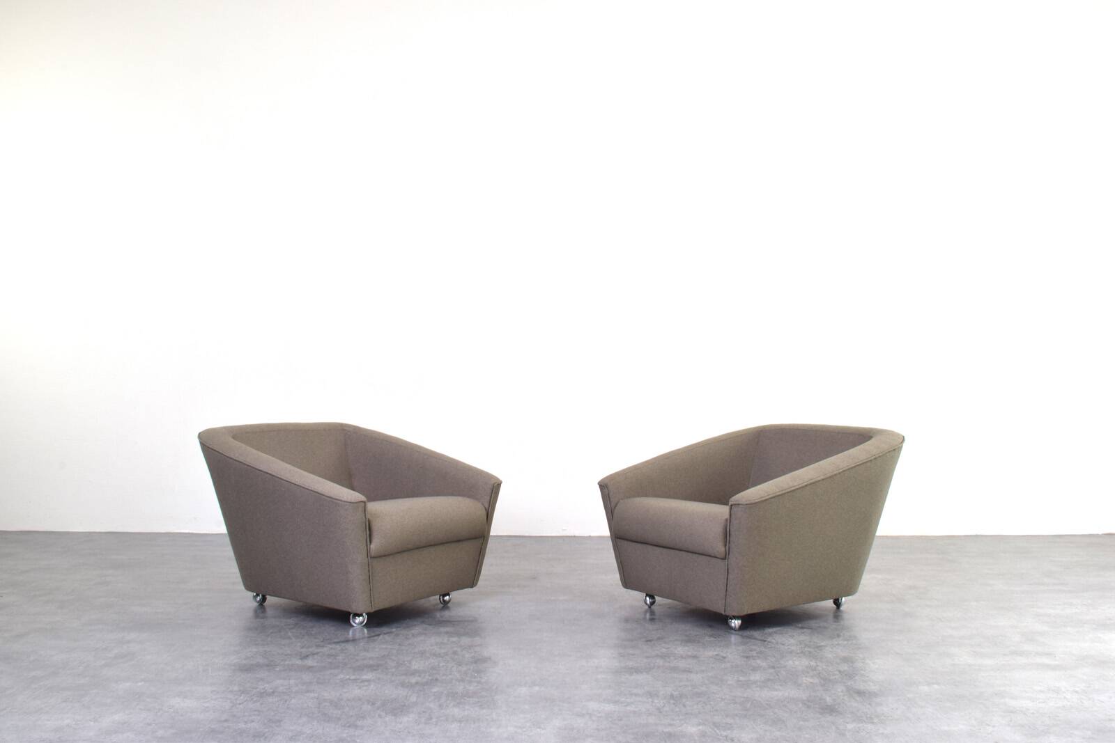 Space-Age German Lounge Chairs, 1960s, Set of 2