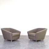 Space-Age German Lounge Chairs, 1960s, Set of 2