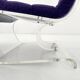 Fauteuil Space Age en plexiglas avec coussin mauve, 1970