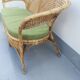 Banquette rotin cannage