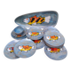 Fish service, Niderviller earthenware, vintage