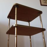 60s teak and brass table