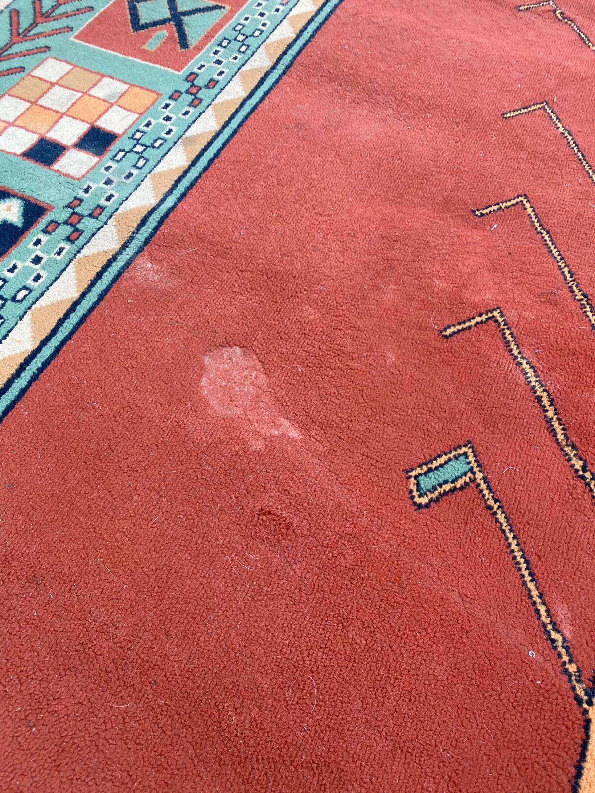 Tapis persan Gabbeh rouge rosé 200x300cm