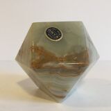 Presse papier en marbre d'onyx vintage