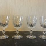 Set of 4 crystal walking glasses