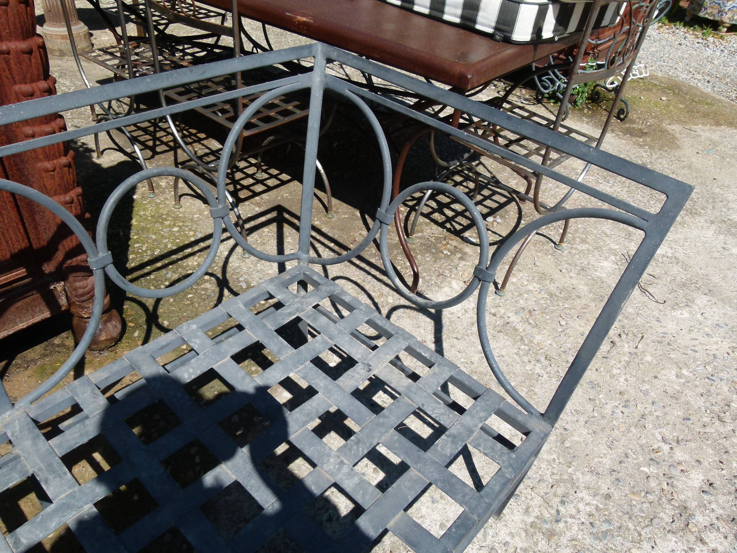 Banc d'extérieur en fer, XXème