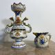 Small antique jug in faience from Les Sables d'Olonne, hand-painted.