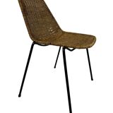 Vintage Rattan Chair Office Chair Gian Franco Legler 1950’S