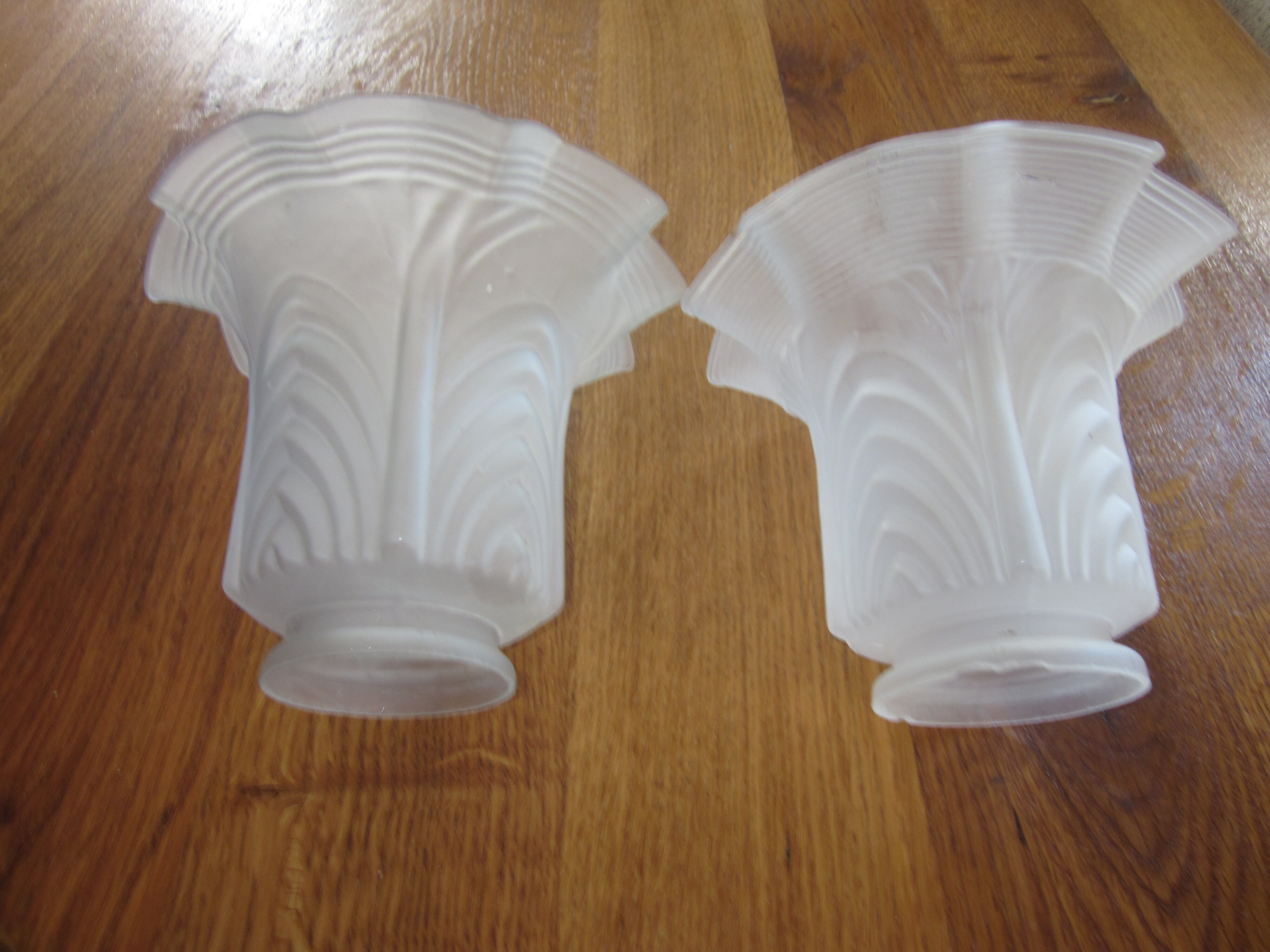 Pair of old bronze sconces