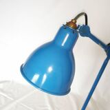 RAVEL articulated lamp, model 205 blue, Bernard Albin Gras, Clamart, France, 1932