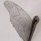 Art Deco wall lamp in frosted glass and nickel-plated bronze circa 1920