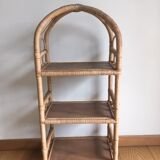 Rattan shelf