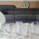 Lot of 6 x Cognac/Brandy glasses. Cut Bohemian crystal. Boho chic.