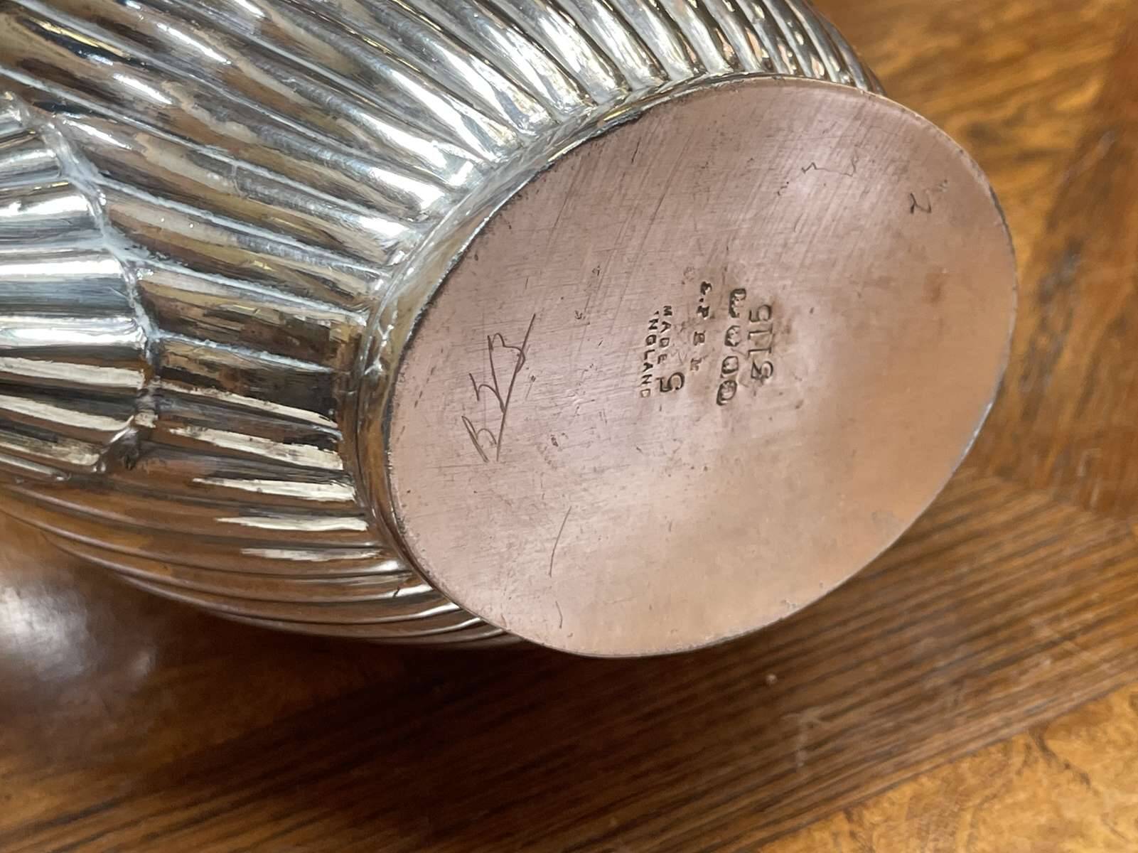 English silver-plated teapot, early 20th century