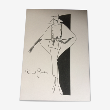 Illustration de mode Pierre Cardin - années 80