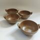4 stoneware ear bowls
