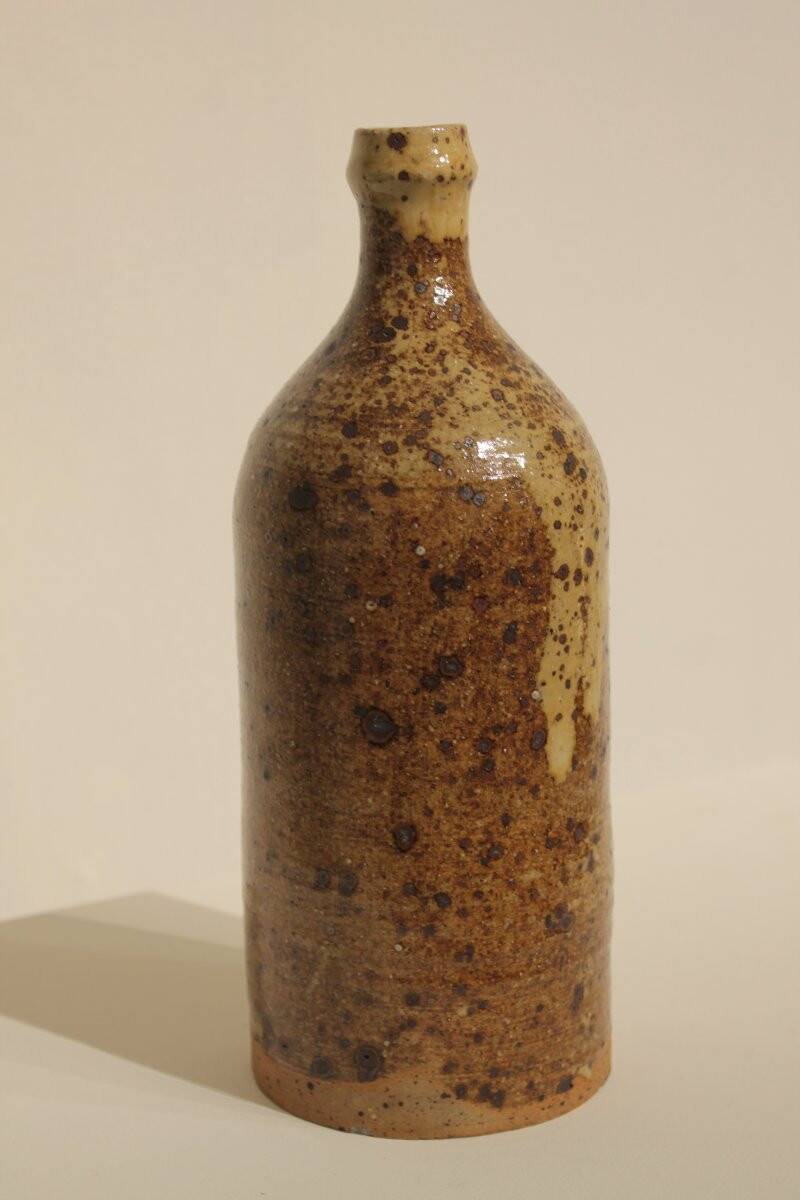 Pyrite stone bottle vase by Gustave Tiffoche