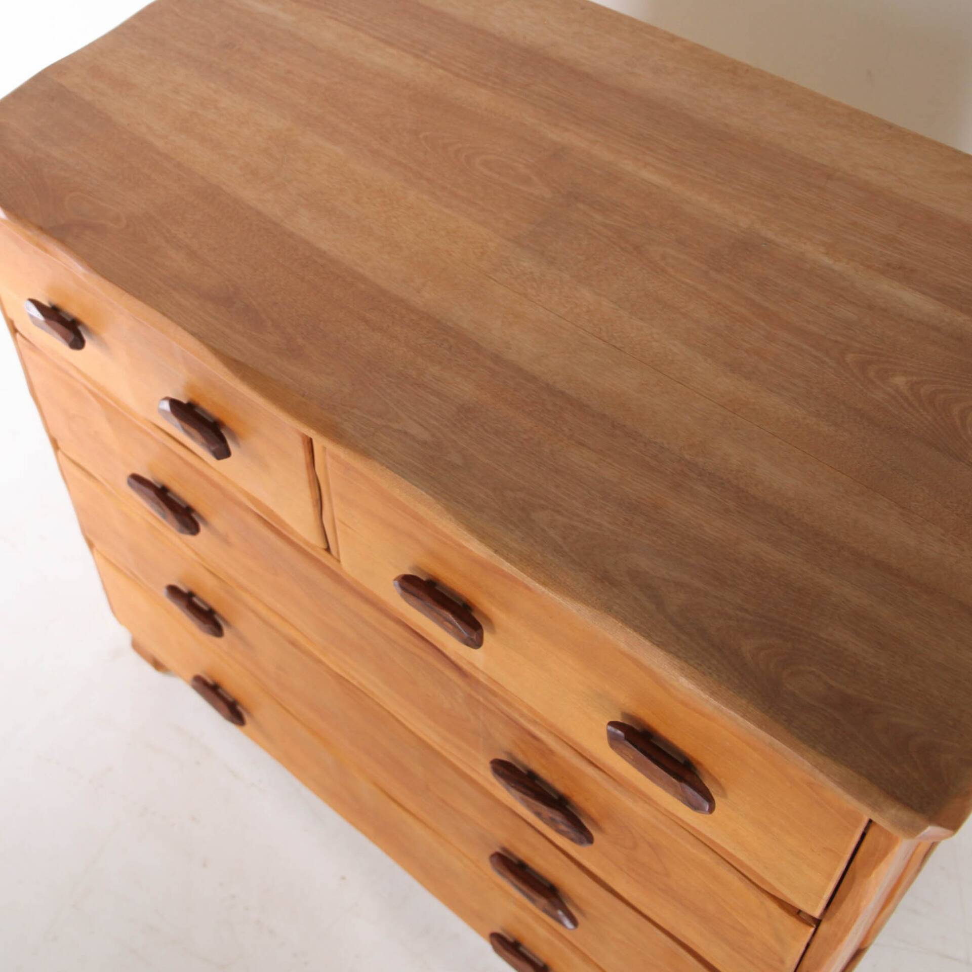 Elm "organic" chest of drawers