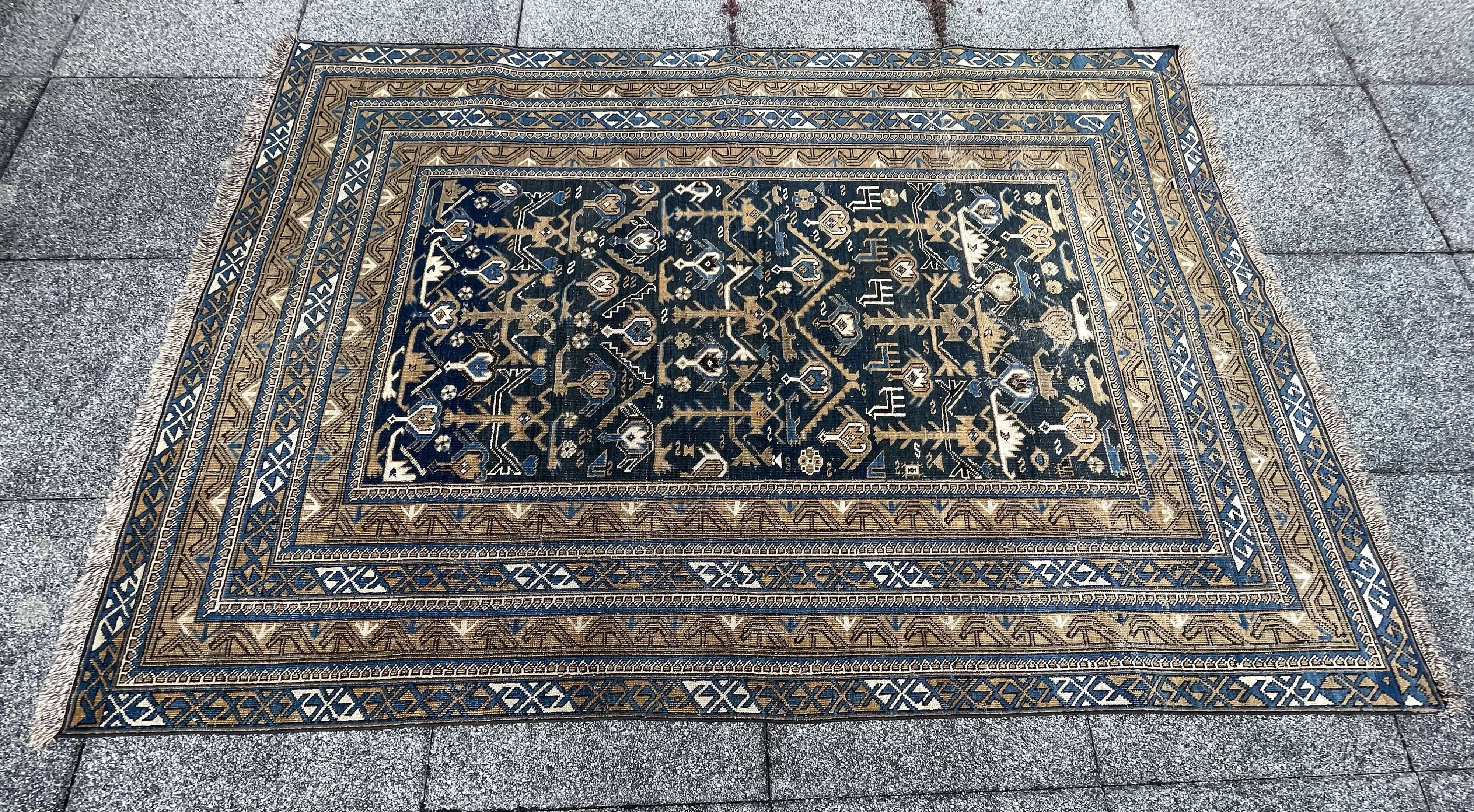 Antique Caucasian Shirvan Carpet