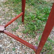 Table bouillotte ancienne style louis xvi avec plateau marbre