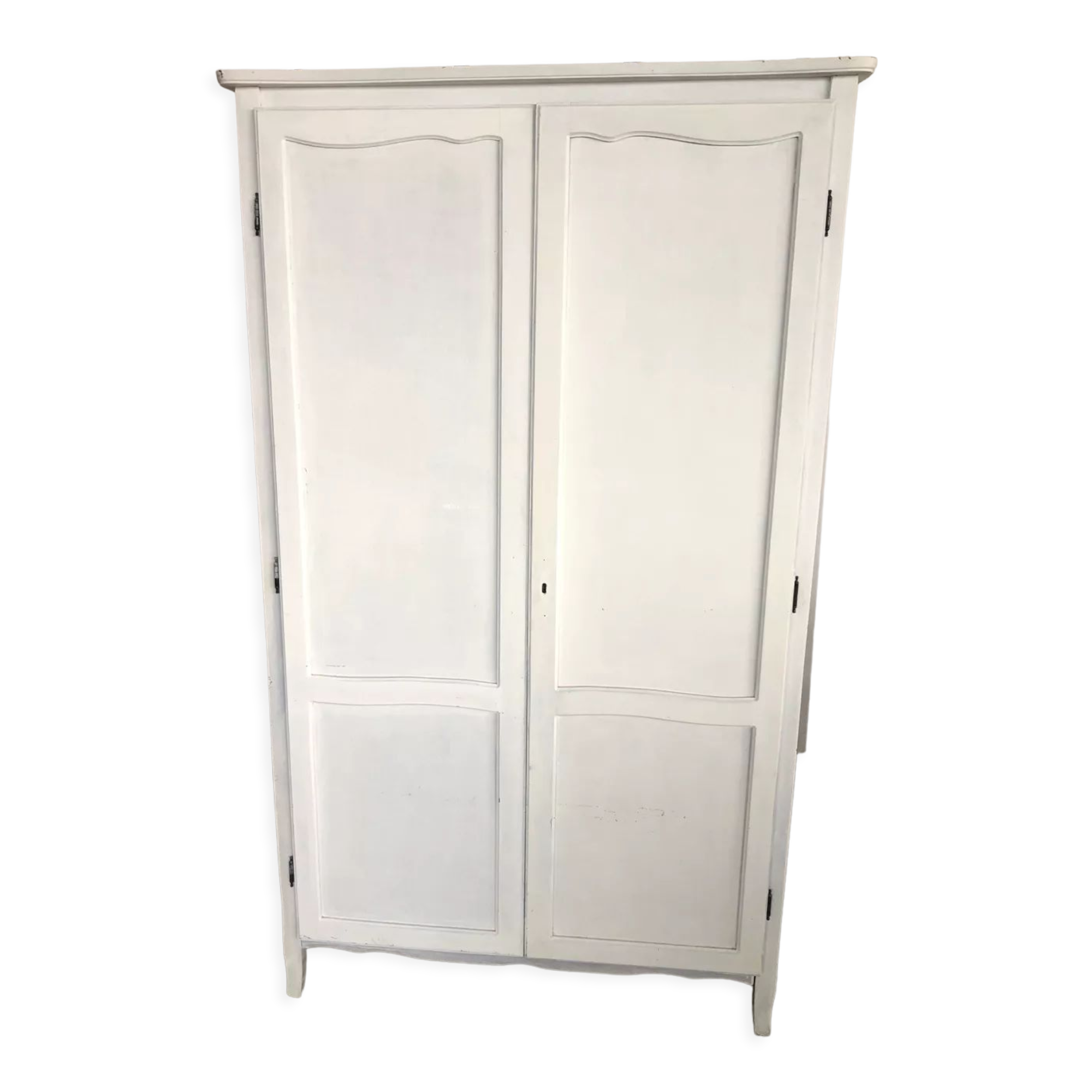 Wooden cabinet with wardrobe and shelves