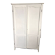 Wooden cabinet with wardrobe and shelves