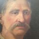 2 old oil portraits on panel 1800's