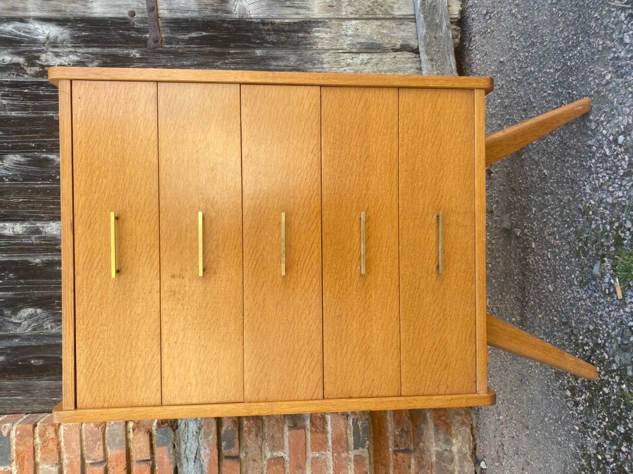 Vintage compass foot dresser