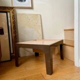 Beige and brown coffee table