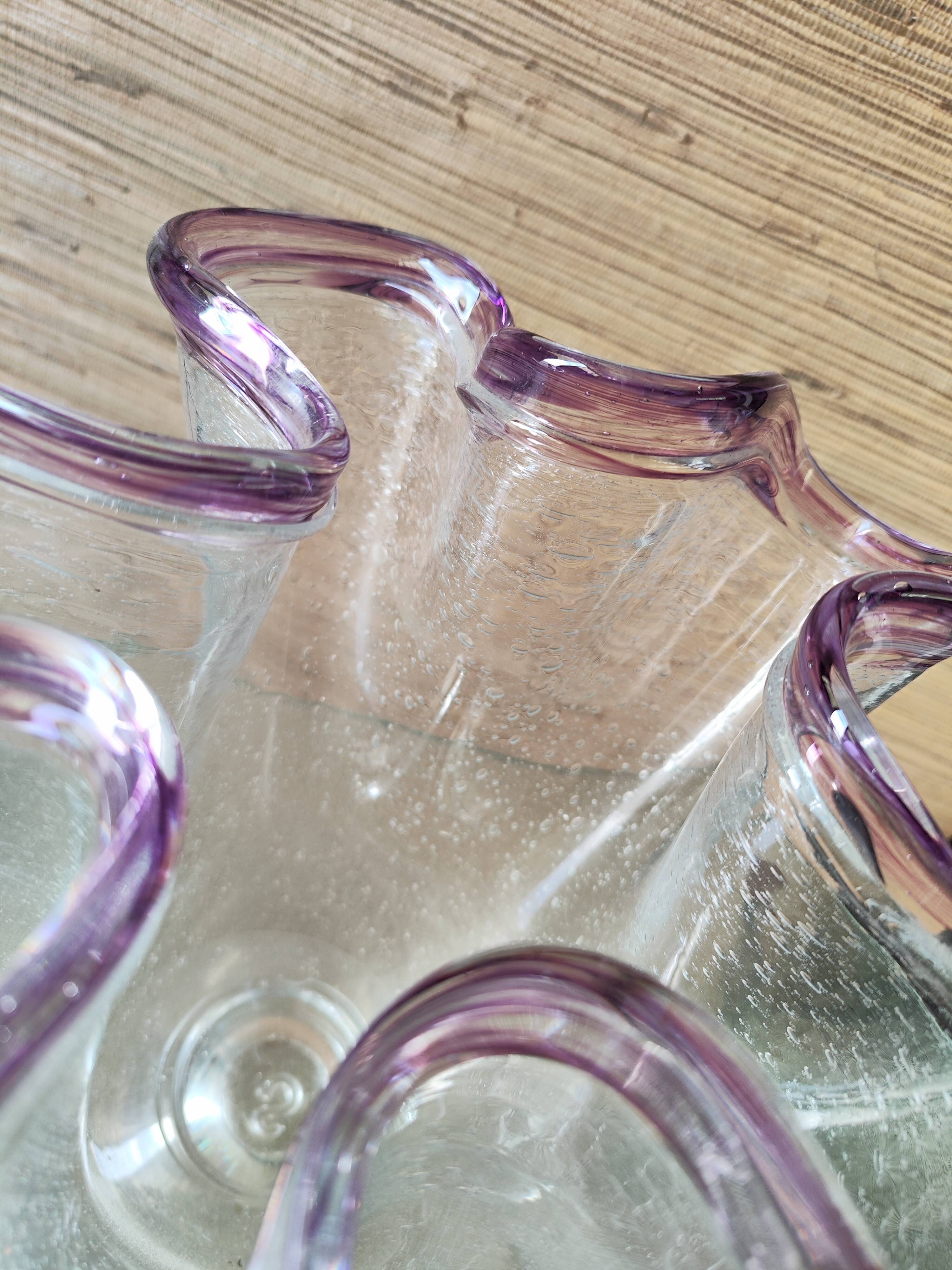 Large Michel Steiner handkerchief vase