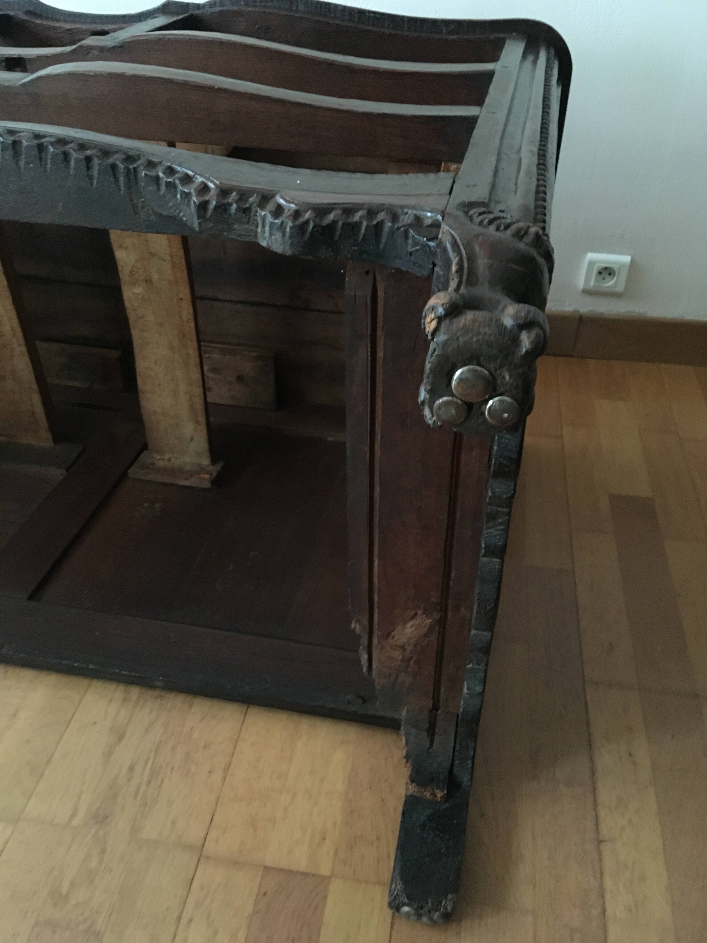 18th century Louis XV style crossbow chest of drawers