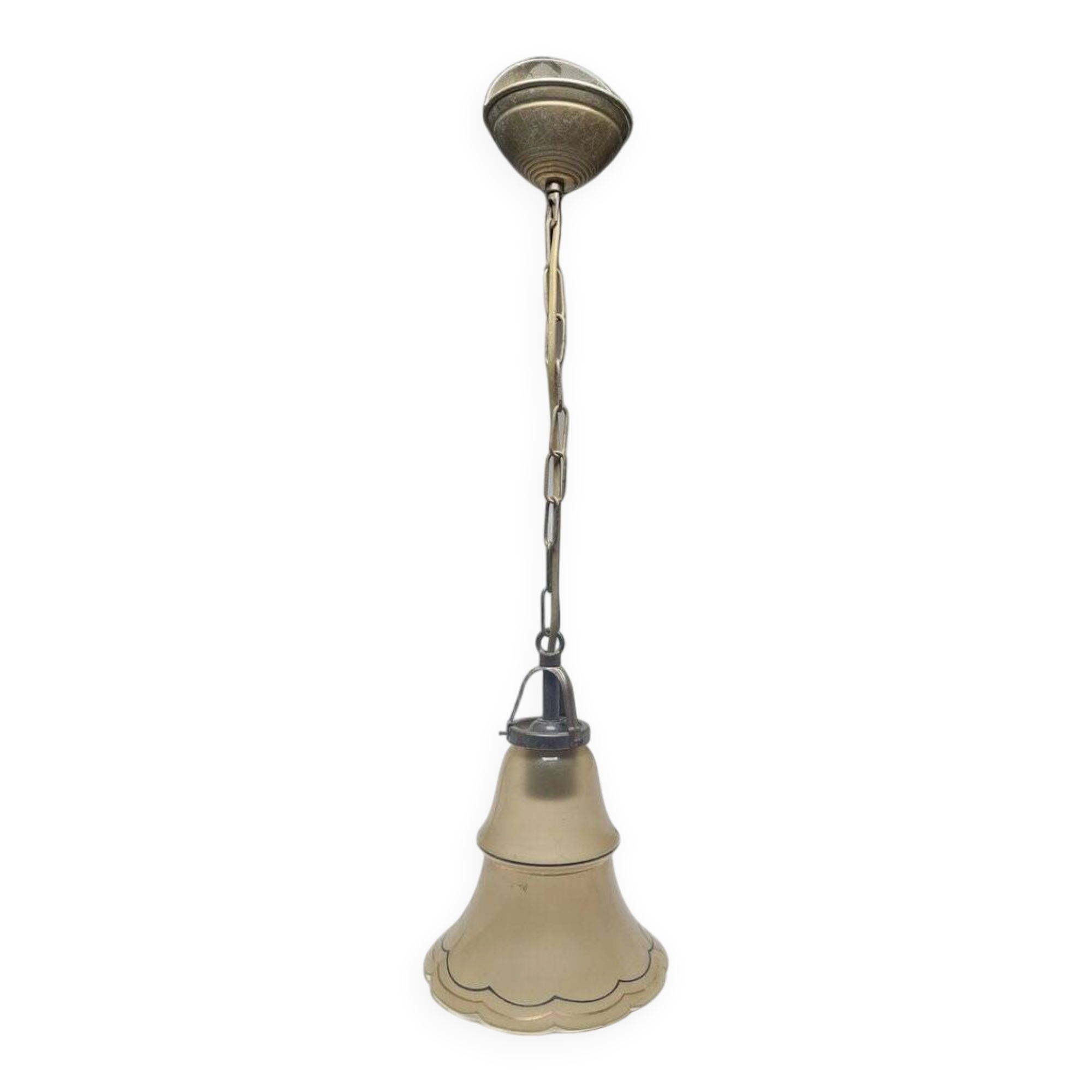 Art Deco pendant lamp, Belgium, 1950s