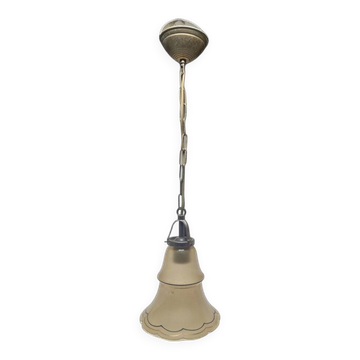 Art Deco pendant lamp, Belgium, 1950s