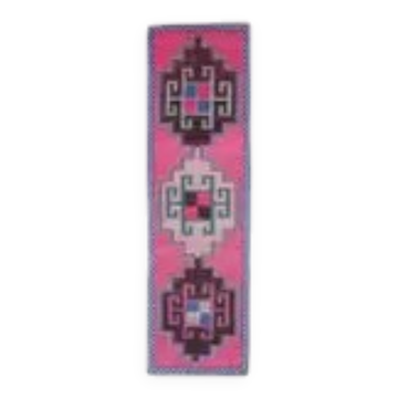 1970s Vintage Turkish Oushak Diamond Wool Runner 98x334