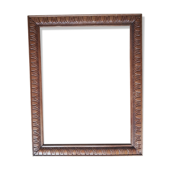 Carved wooden frame