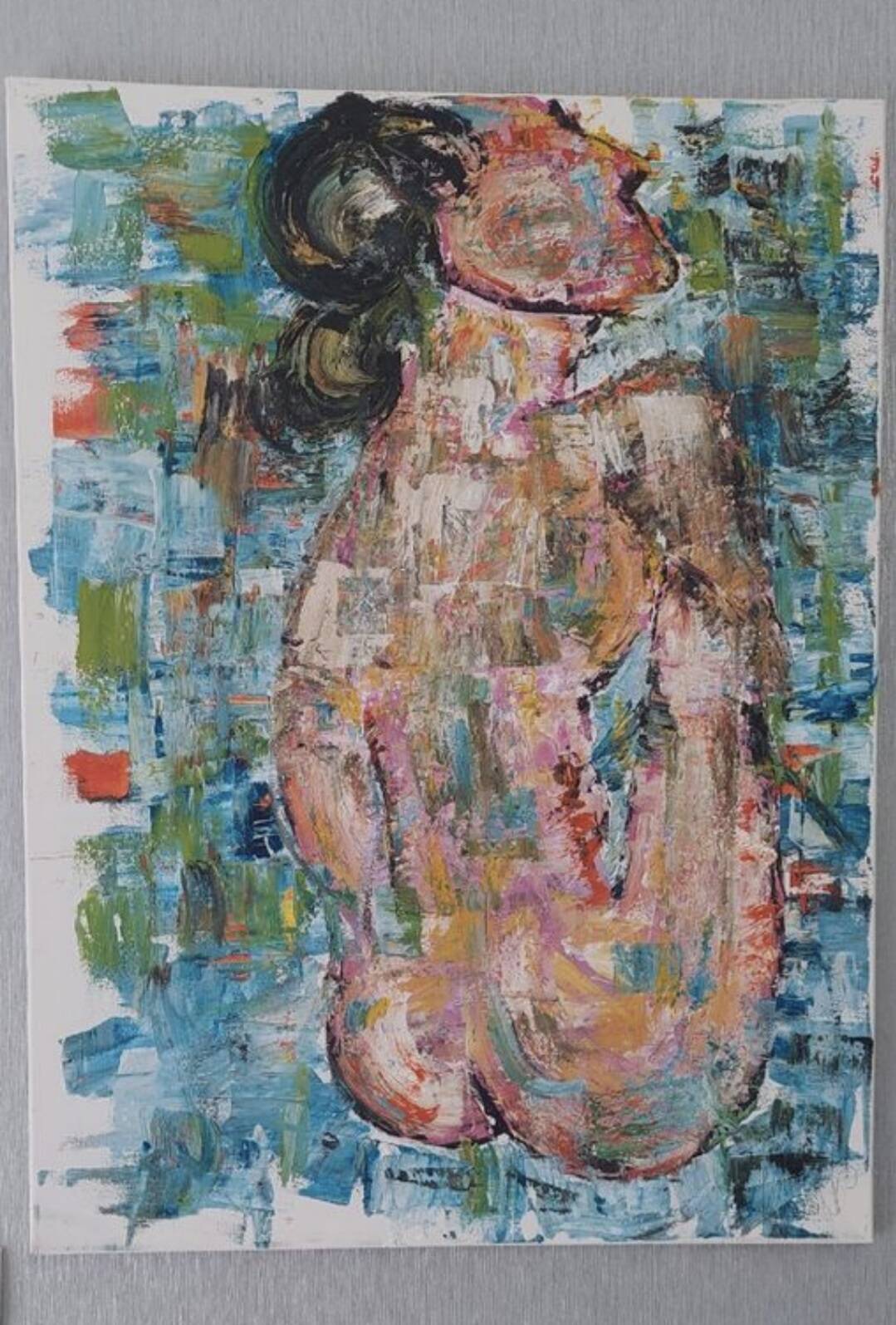 Tableau contemporain féministe – œuvre originale peinte à la main