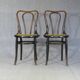 2 Kohn chairs no. 48 by Kohn 1890, not Thonet bistro - caned -